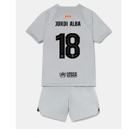 Fotbalové Dres Barcelona Jordi Alba #18 Dětské Alternativní 2022-23 Krátký Rukáv (+ trenýrky)
